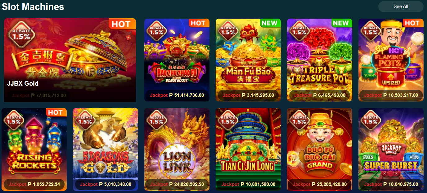Casino Plus Slot Machines — JJBX Gold jackpot ₱77M, Bao Zhu Zhao Fu, Triple Treasure Pot, Lion Link